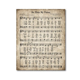 tableau vintage d’une partition