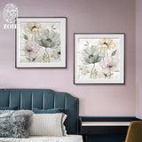 tableau ancienne bouquet de fleurs