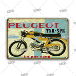 Cool Mountain Moto Art Iron Painting Tin Sign Vintage 