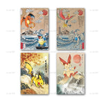 Pokemon Japanese Anime Art Print Portrait Comic Wave Poster 