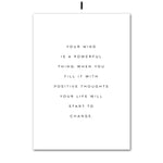 tableau texte noir fond blanc