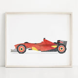 Car Vintage Train Motorcycle Nursery print Watercolor Poster