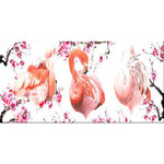 Affiche abstrait flamand rose