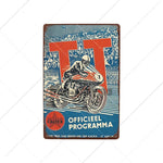 TT Isle Of Man Metal Poster Retro Vintage Tin Signs 