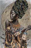 Affiche peinture femme africaine