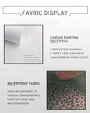 tableau ciel orange rose et étoiles