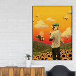 tableau Tyler champ de tournesol