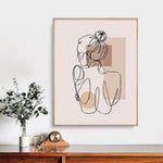 tableau minimaliste verre de vin