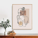 tableau minimaliste verre de vin