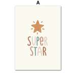 Cadre super star fond beige