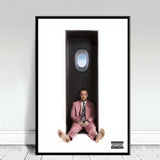 tableau visage chanteur fond blanc