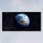 tableau photo de la terre dans l’espace