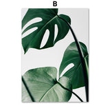 tableau dessin tigre et feuilles