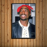 tableau Tupac Shakur bandeau rouge