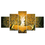 tableau arbre femme qui s’embrassent