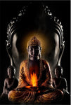 tableau ombre du bouddha