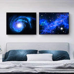 Tableau Galaxie bleue