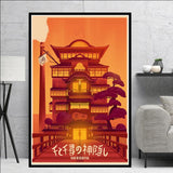 Canvas Painting Spirited Away Chinese Movie Hayao Miyazaki 