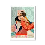 Affiche peinture deux femmes mexicaines