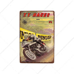 TT Isle Of Man Metal Poster Retro Vintage Tin Signs 