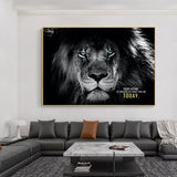 tableau affiche lion documentaire