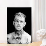 tableau Lil Peep fond noir