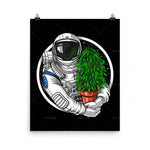 tableau astronaute pot de fleur