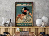 tableau vintage vinyle