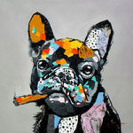 tableau graffiti bulldog