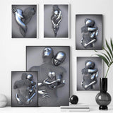 tableau couple en acier