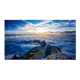 tableau nuages et rocher