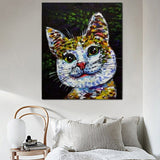 tableau peinture chat
