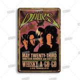 Rock N Roll Metal Poster Tin SIgn Vintage Band Metal Plate 
