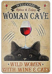 tableau chat affiche vin rouge