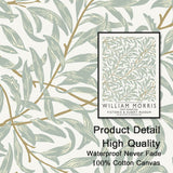 tableau care bleu et fleurs blanches