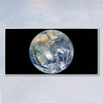 tableau photo de la terre dans l’espace