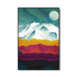 tableau peinture abstraite d’une rivière