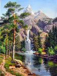 tableau grande cascade d’eau