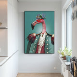 tableau d’un zébre en costume