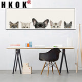 tableau pleins de chiens et chats