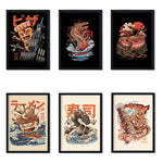 Japanese style ramen abstract cat food phrases restaurant 