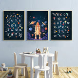 tableau numéro style espace