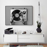 tableau vinyle noir