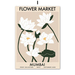 Tableau fleurs vintage Mumbai