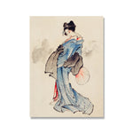 Affiche vintage japonaise femme classe