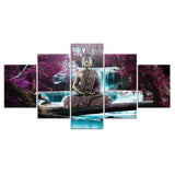 tableau statue de bouddha en or