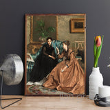 tableau ancien femme