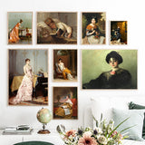 tableau femme vintage