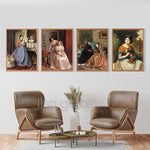 tableau femme vintage