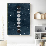 tableau illustration cycle de lune